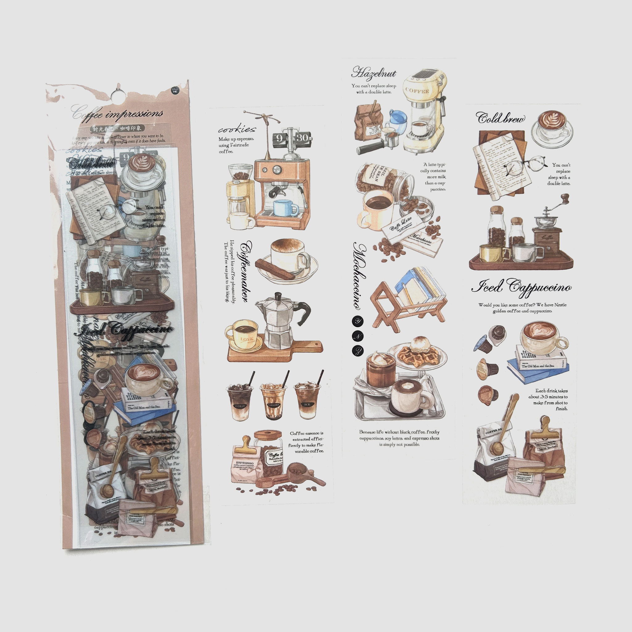 Hojas Stickers Ref. Coffee Impressions