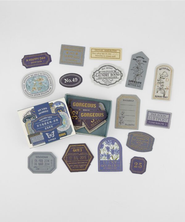 Stickers Mini Box Ref. Blue x40