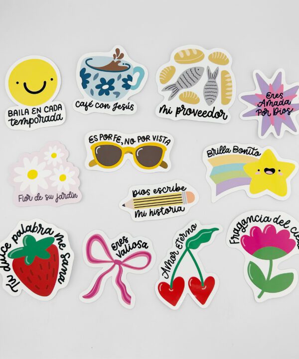 Stickers Waterproof x12 diseños by Littlebravepoly