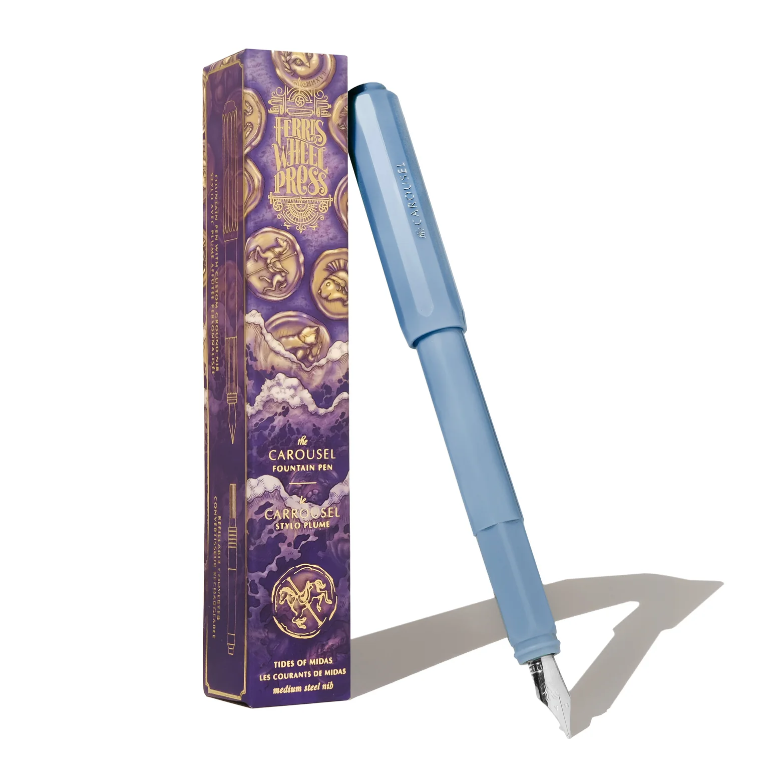 Pluma Ferris Wheel Press Ref. Tides of Midas Fine Nib