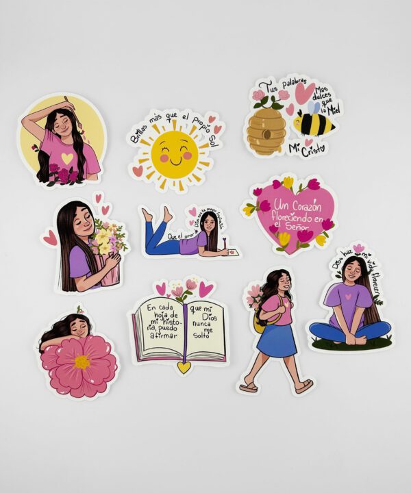 Stickers Fe y Colores Ref. Florece