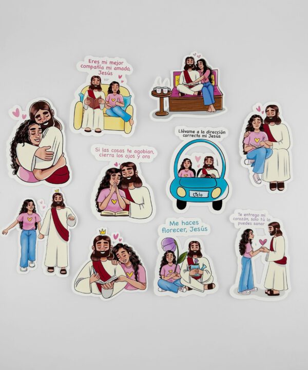 Stickers Fe y Colores Ref. Momentos con Jesús