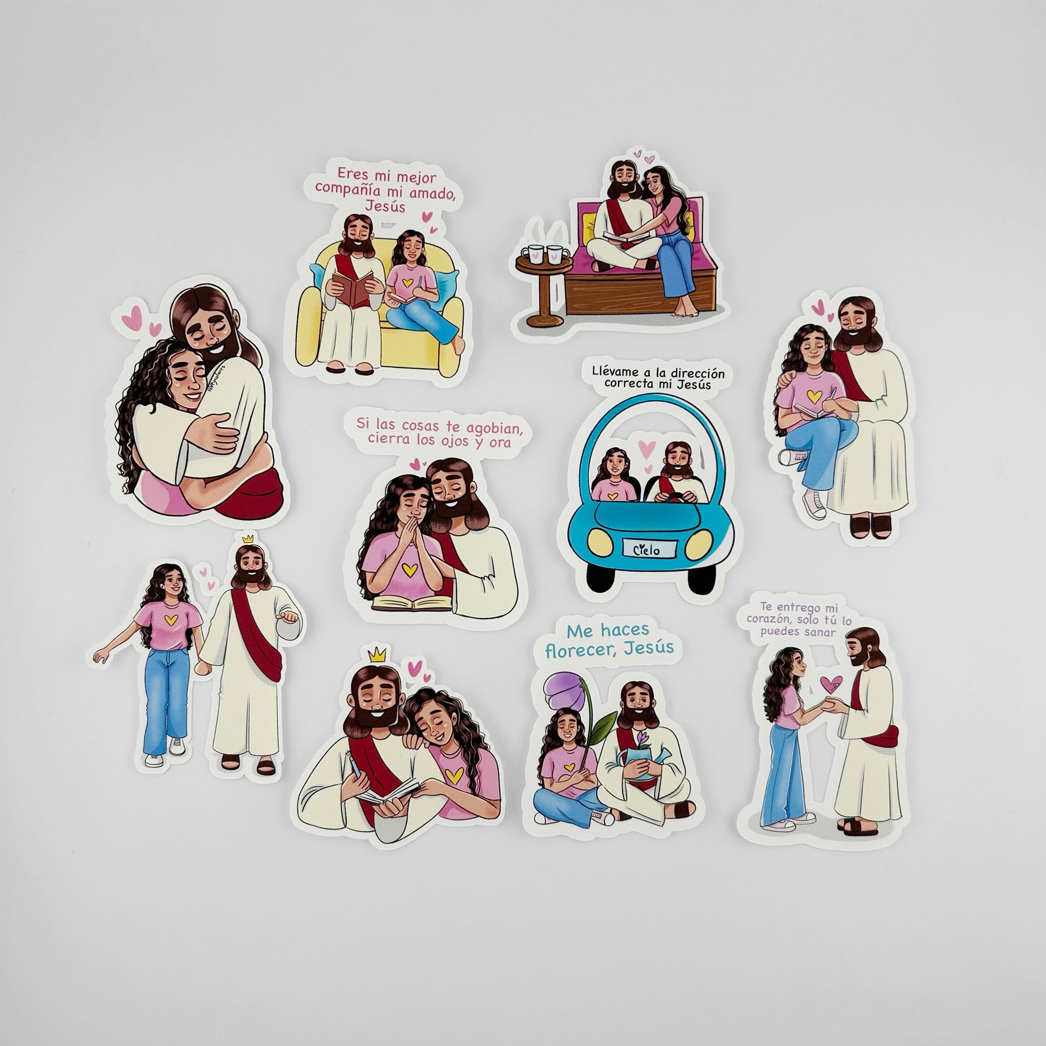 Stickers Fe y Colores Ref. Momentos con Jesús