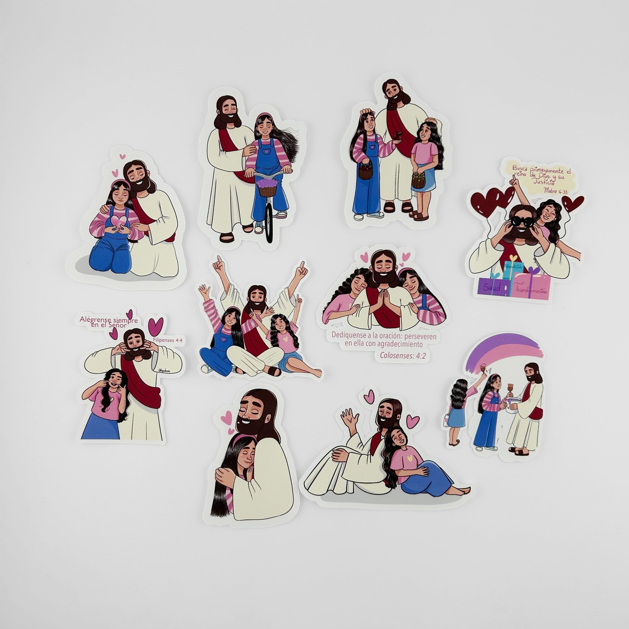Stickers Fe y Colores Ref. Creada con Propósito
