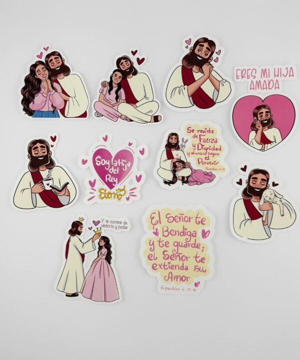 Stickers Fe y Colores Ref. Hija del Rey