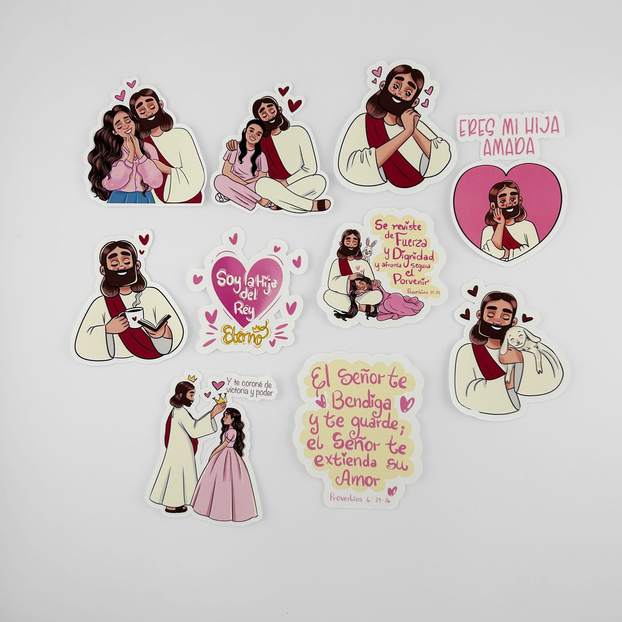 Stickers Fe y Colores Ref. Hija del Rey
