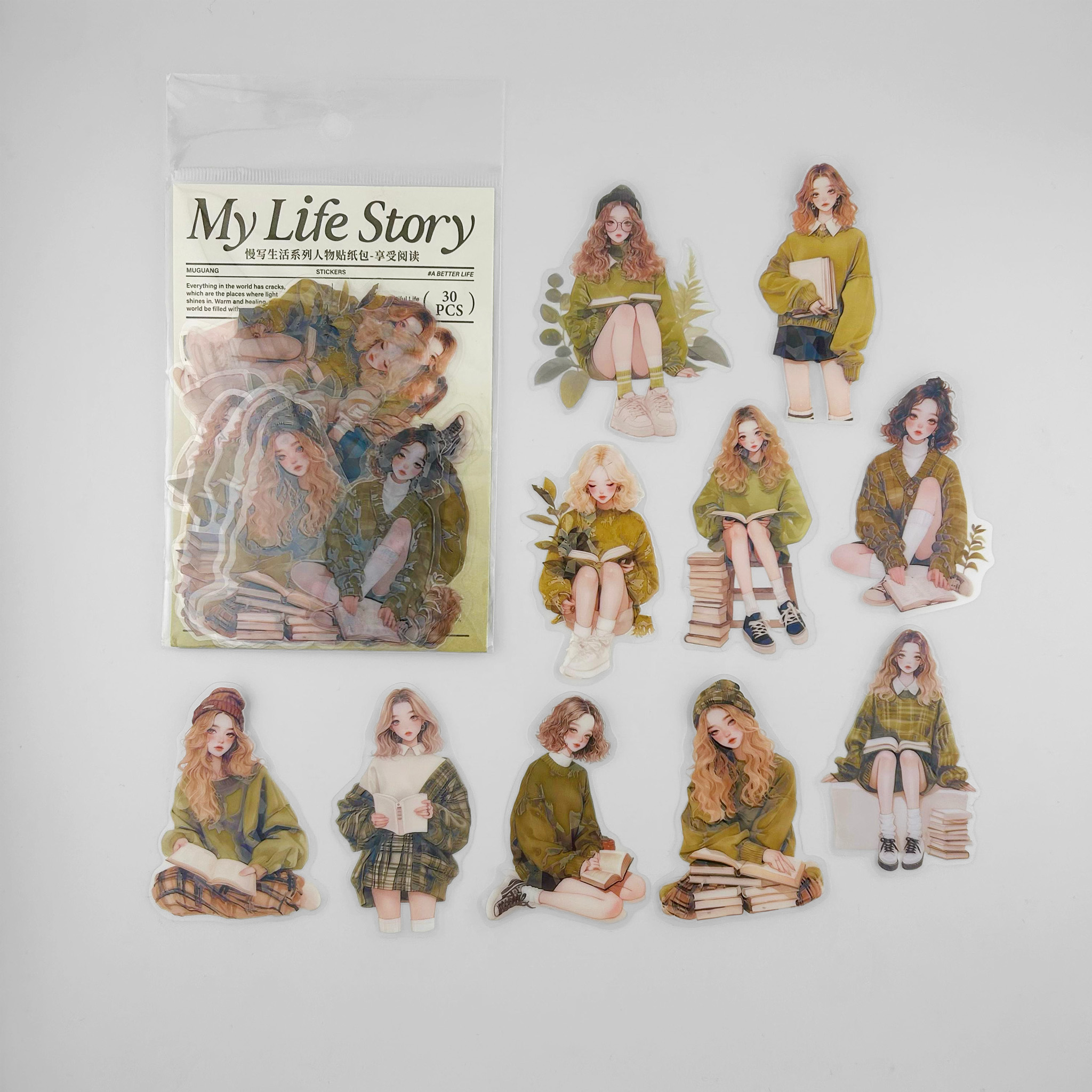 Stickers Life Story Ref. Green x30