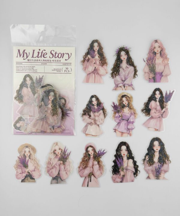 Stickers Life Story Ref. Pink x30