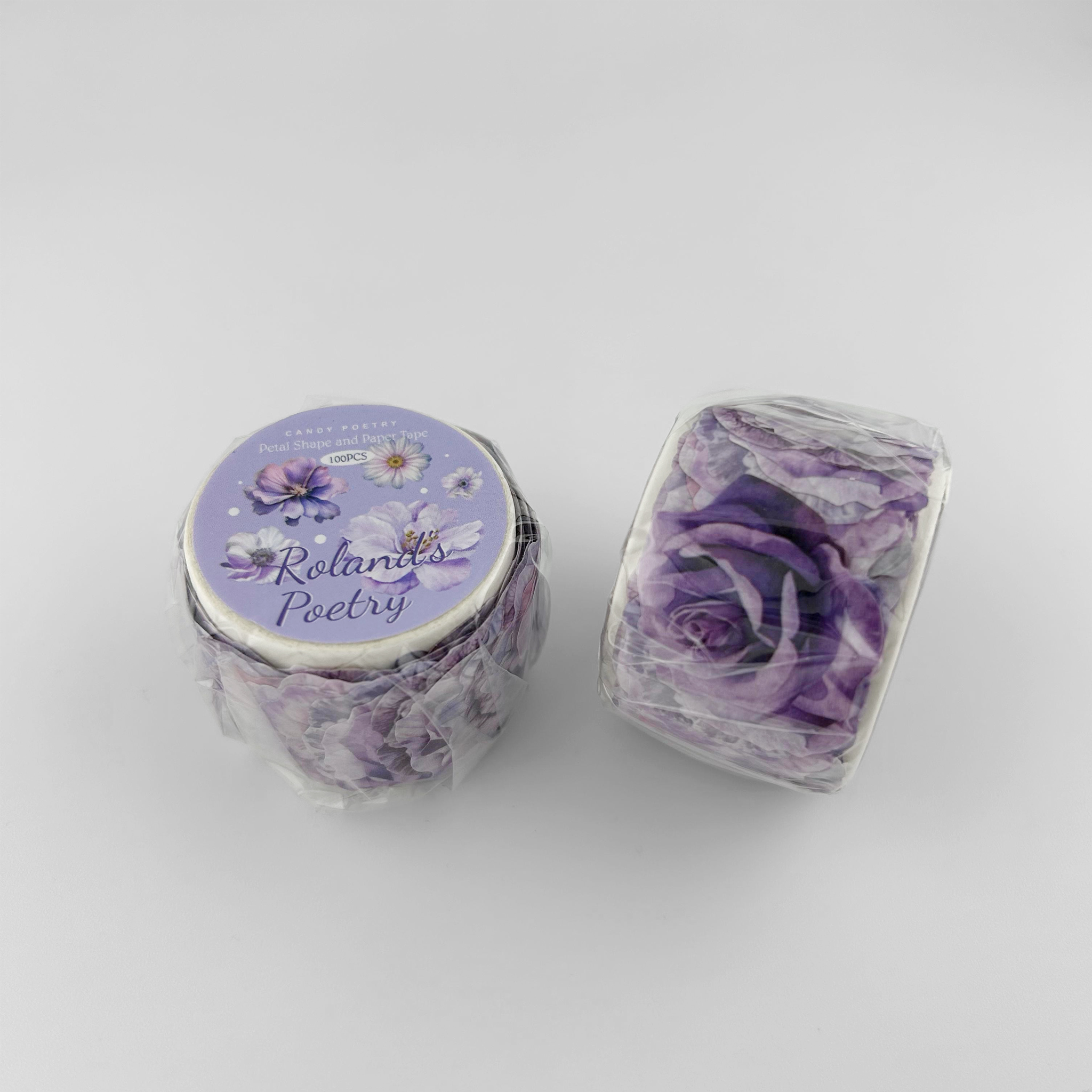 Washitape Ref. Purple Flowers x100