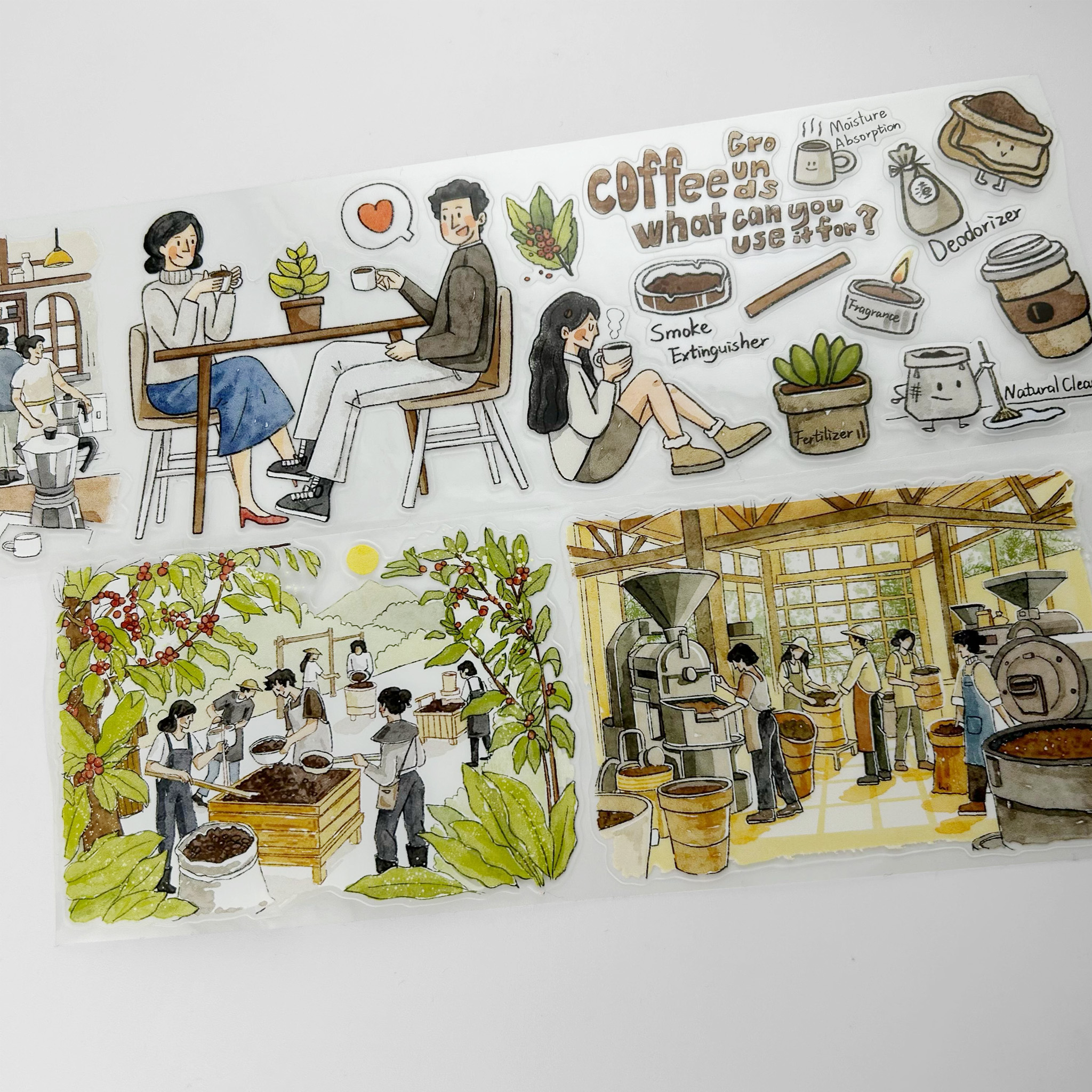 Washitape PET Ref. Coffee With Me x 1mt