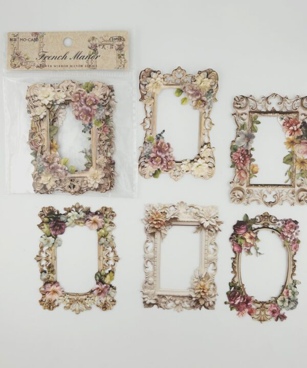 Marcos Decorativos Floral x10 Ref. Rosa