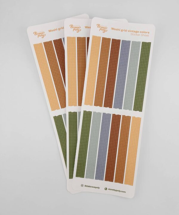 Washi Sticker Sheet Ref. Vintage Washitape