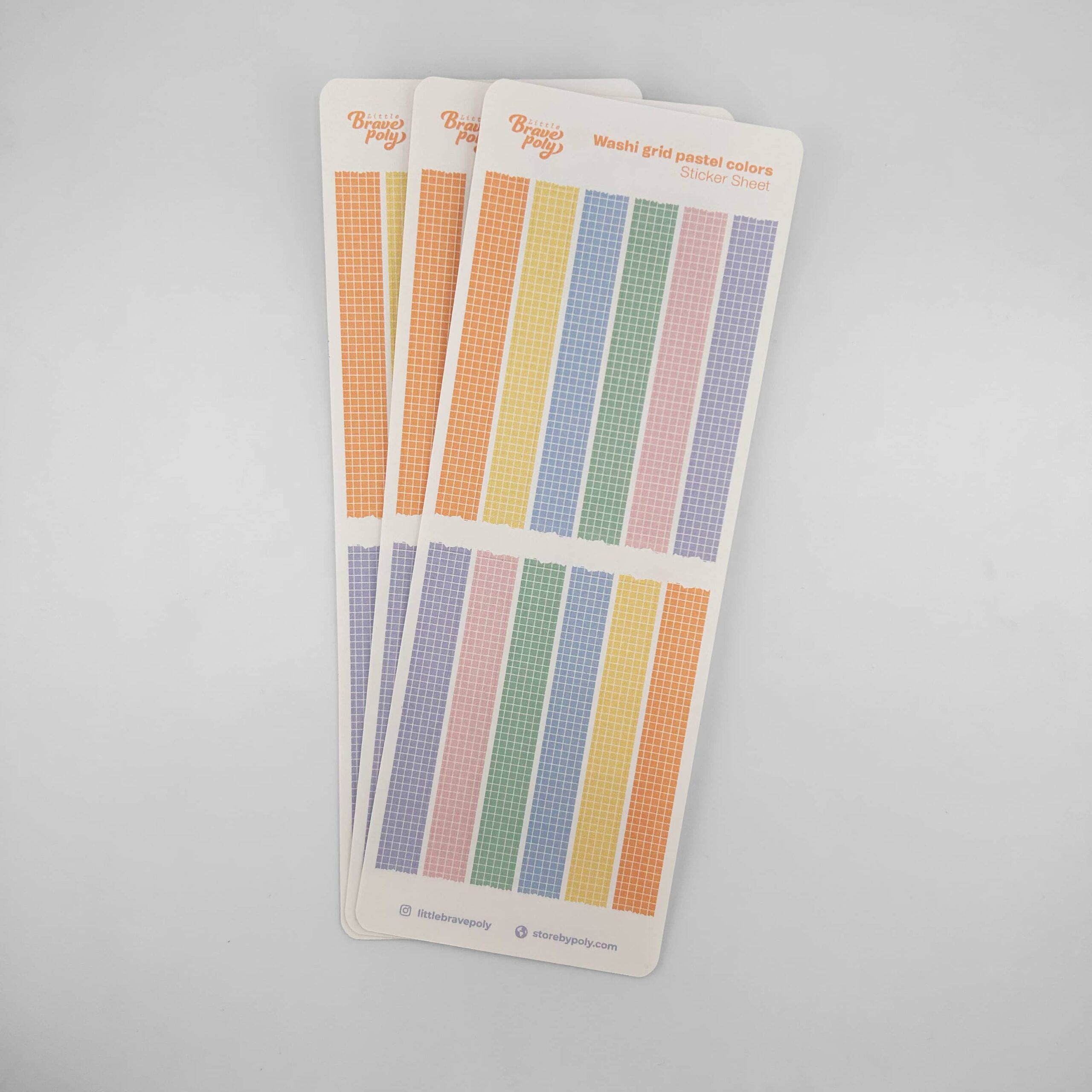 Washi Sticker Sheet Ref. Pastel Washitape