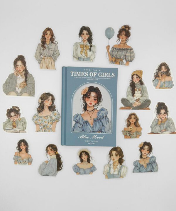 Stickers Times of Girls Ref. Azul x30