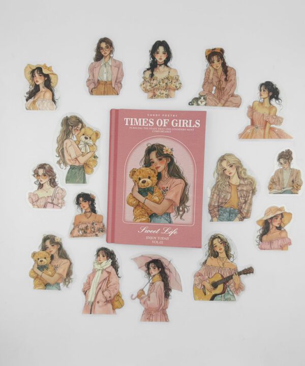 Stickers Times of Girls Ref. Rosa x30