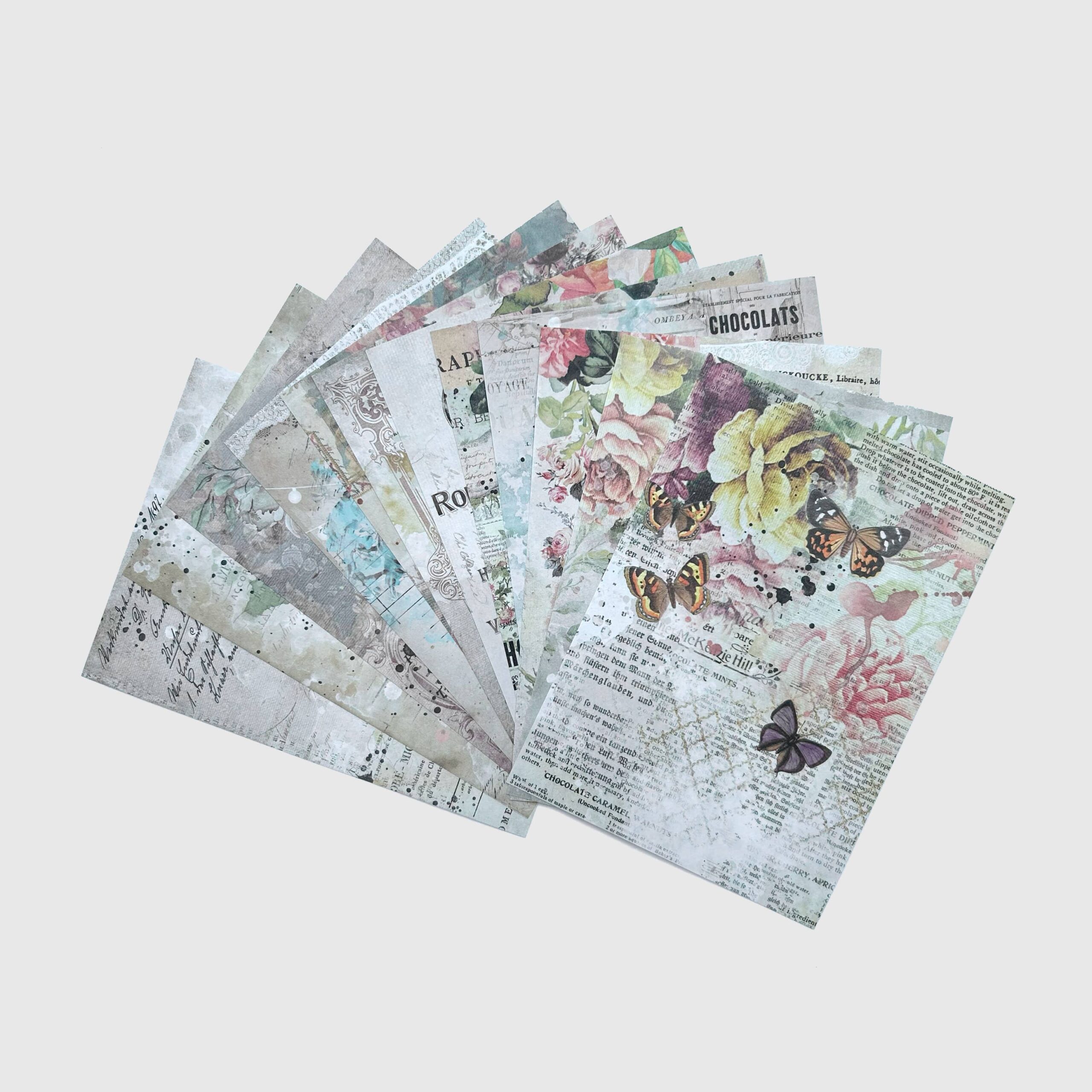 Papeles Vintage Natura x12